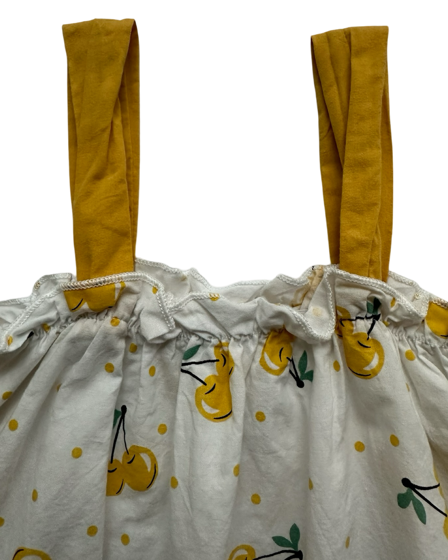 5T Toddler Girl Cherry Set w Bubble Shorts & Top 2 Piece Set.