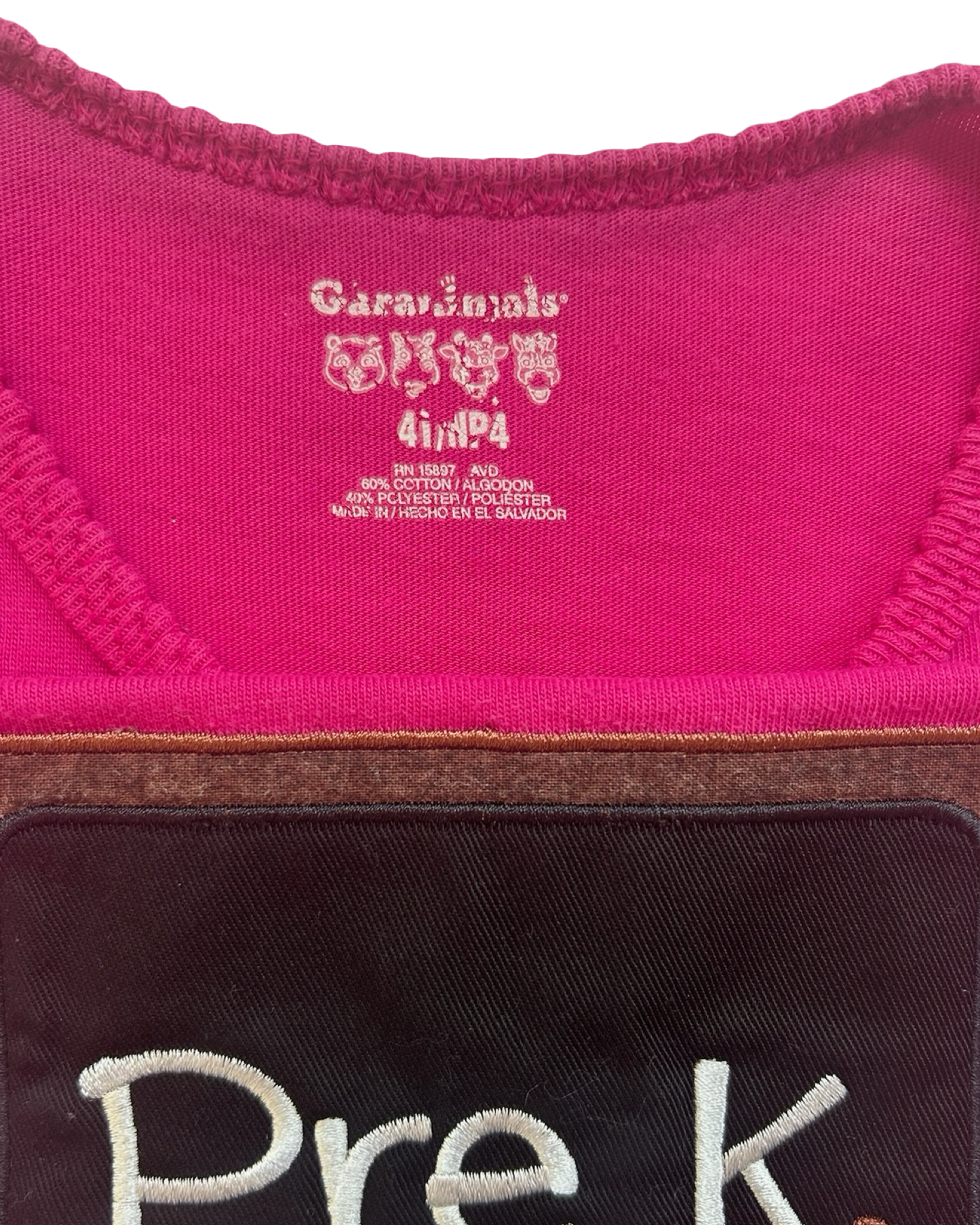 4T Toddlers Girls Garanimals Preschool Short Sleeve T-Shirt Top.