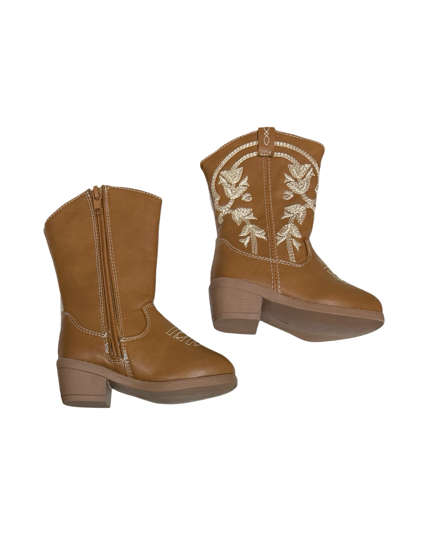 5C Toddler Girl Brown Stepping Stones Cowgirl Boots