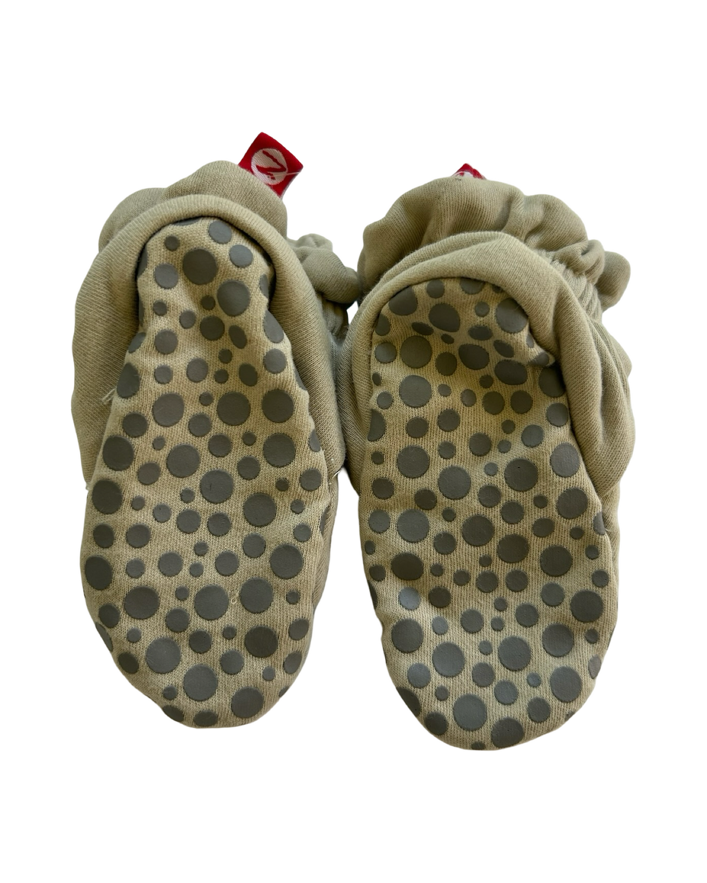 18M Baby Girls Zutano Cozie Gripper - Striped Booties Slippers