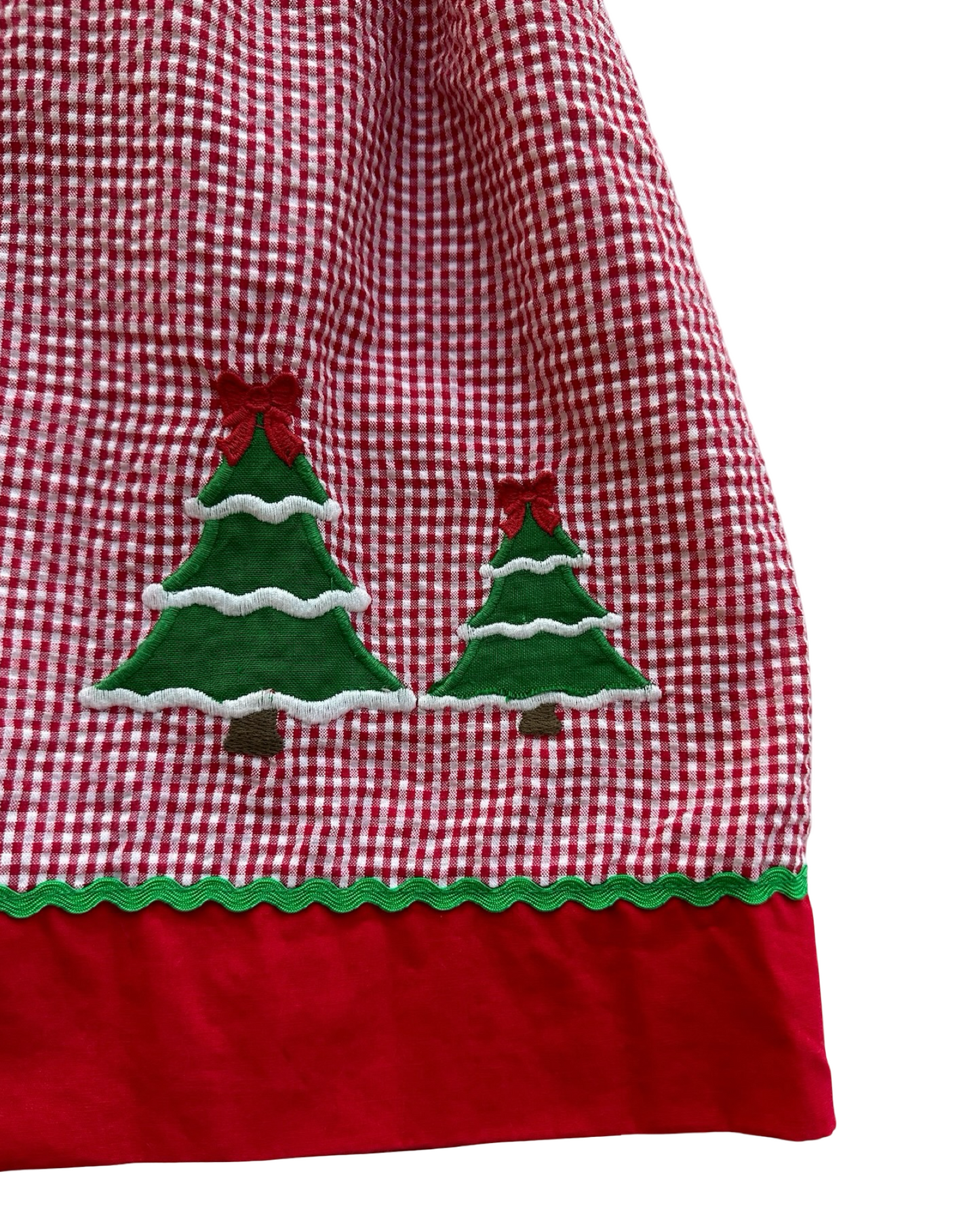 4T Toddler Girls Lil Cactus Holiday Plaid Christmas Tree Dress