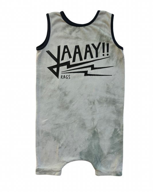 2T Toddler Boy RAGS to Raches YAAAY! Romper