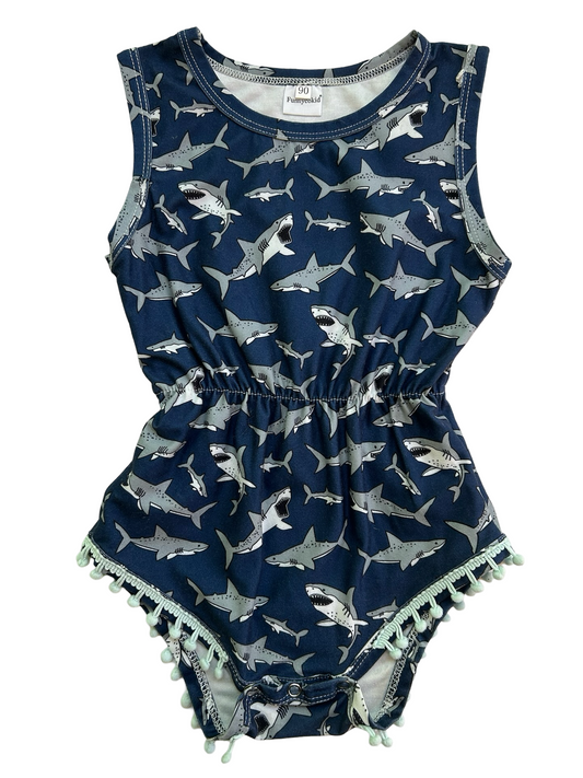 24M Funnycokid Little Girls Romper