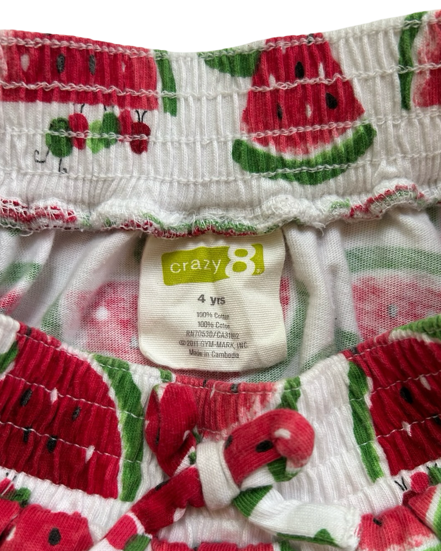 4Y Toddlers Girls Crazy 8 Watermelon 🍉 🍉 Ruffle Skirt