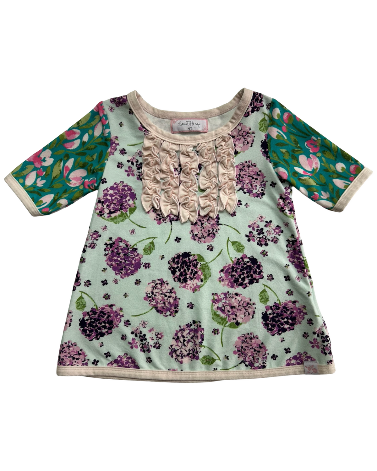 4T  Toddlers Girls Sweet Honey Bed Head Short Pjs 2 Piece Set