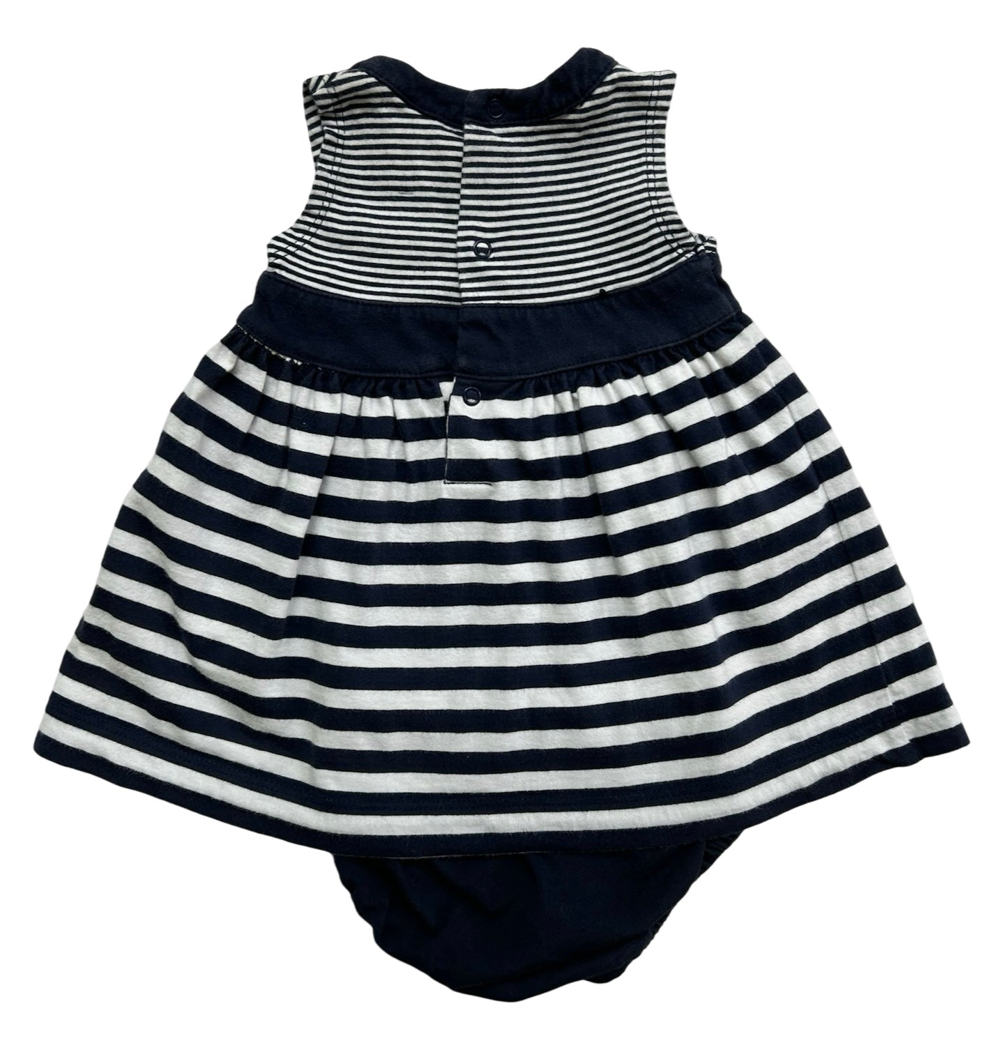 3M Baby Girls Carter’s Striped Dress / Bloomer 2 Pieces Set.