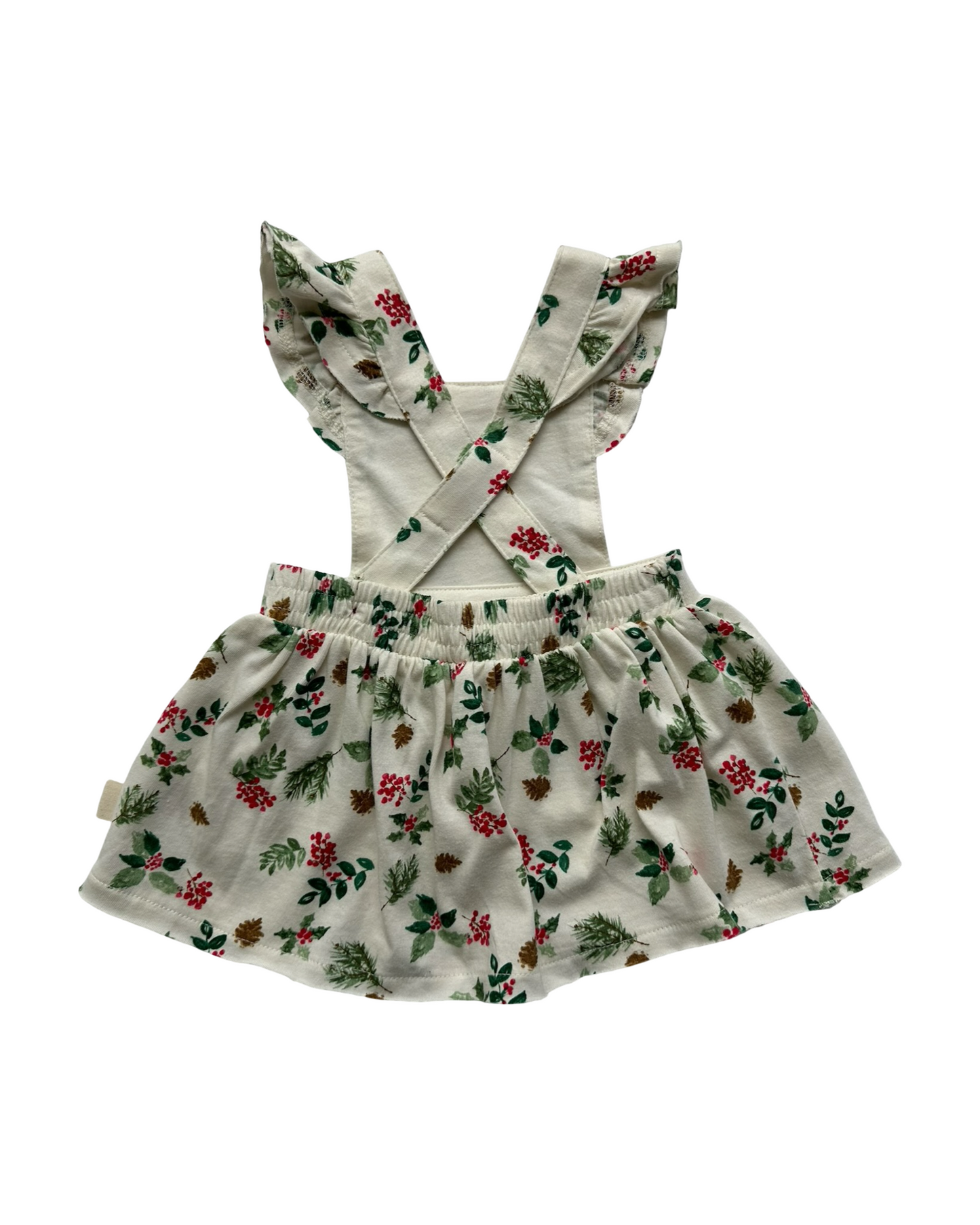 0-3M Baby Girl Burt’s Bees Nature’s Holiday Organic Cotton Dress
