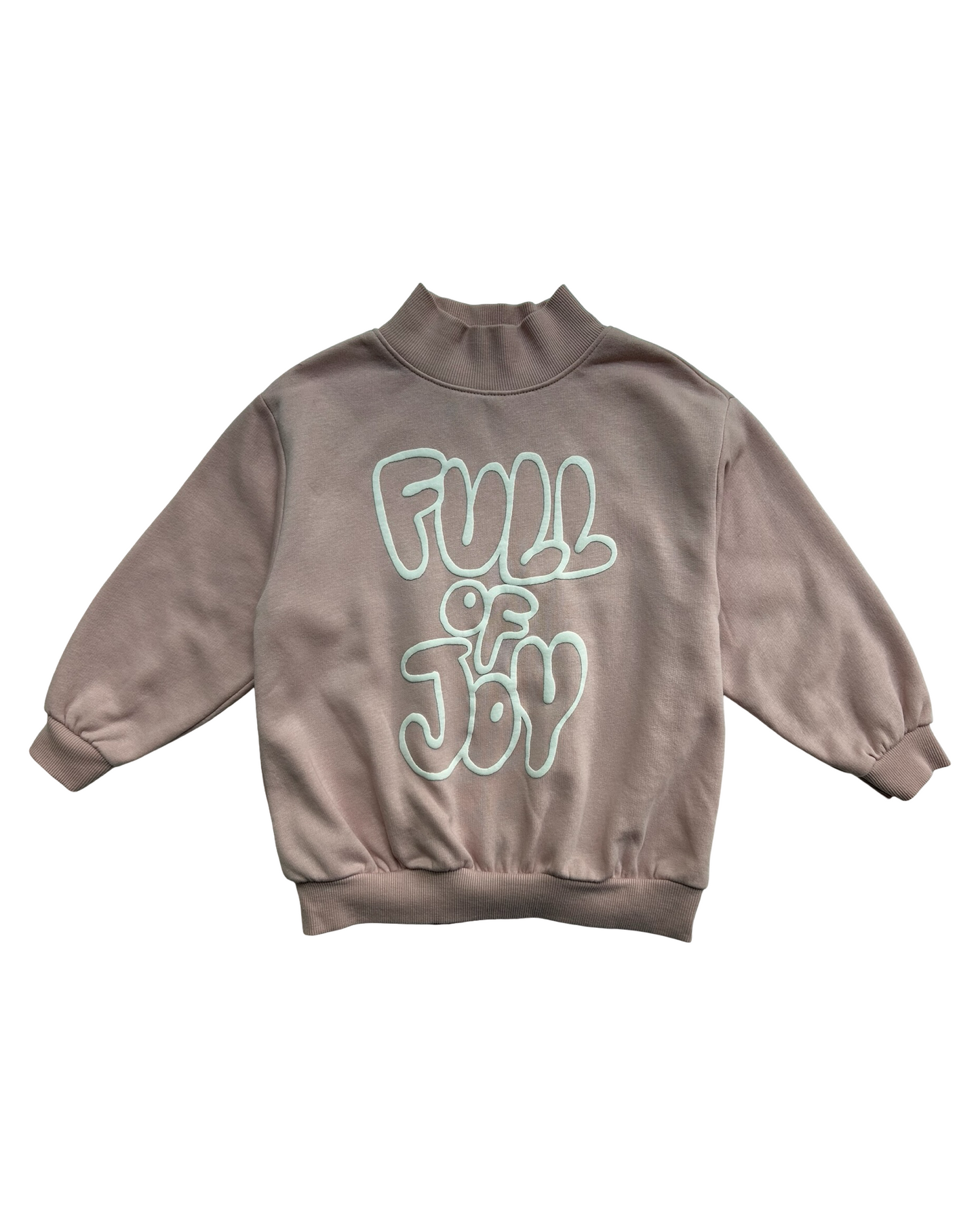 4T Toddler Girl’s Old Navy Mock-Neck French Terry Full Of Joy Tunic Sweatshirt.