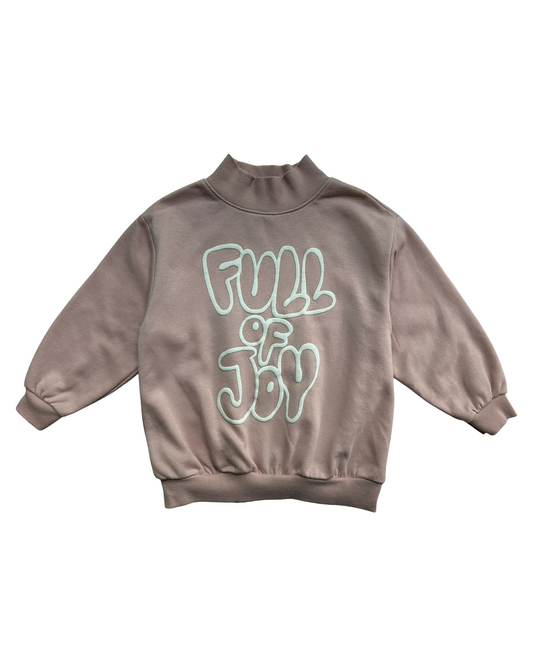 4T Toddler Girl’s Old Navy Mock-Neck French Terry Full Of Joy Tunic Sweatshirt.