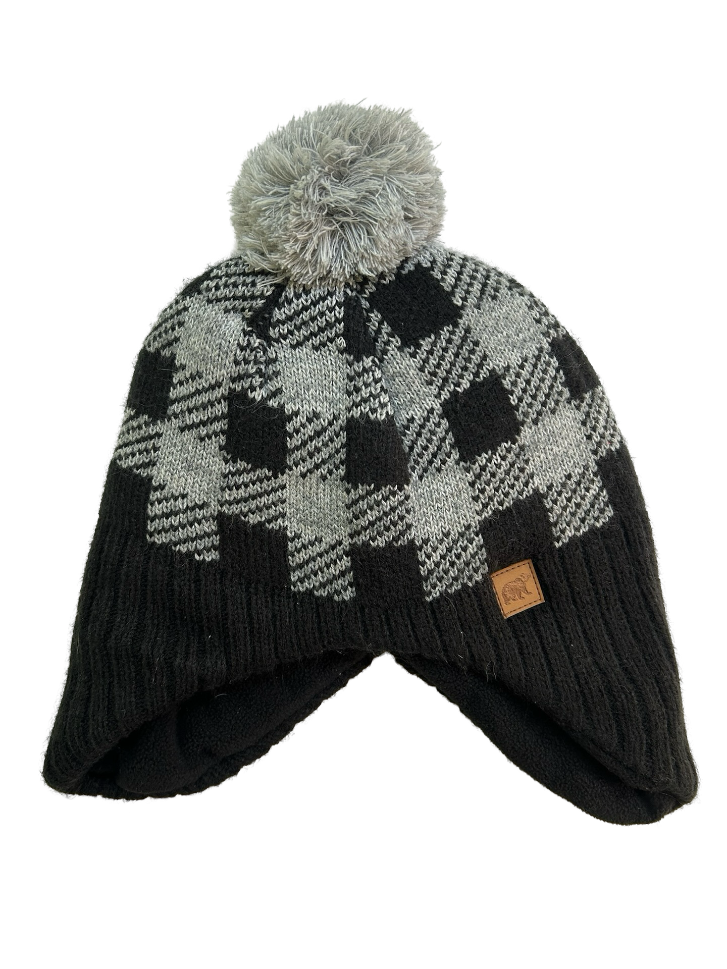 One Size Kids Wonder Nation Beanie Winter Knit Hat Cap Bear Logo.