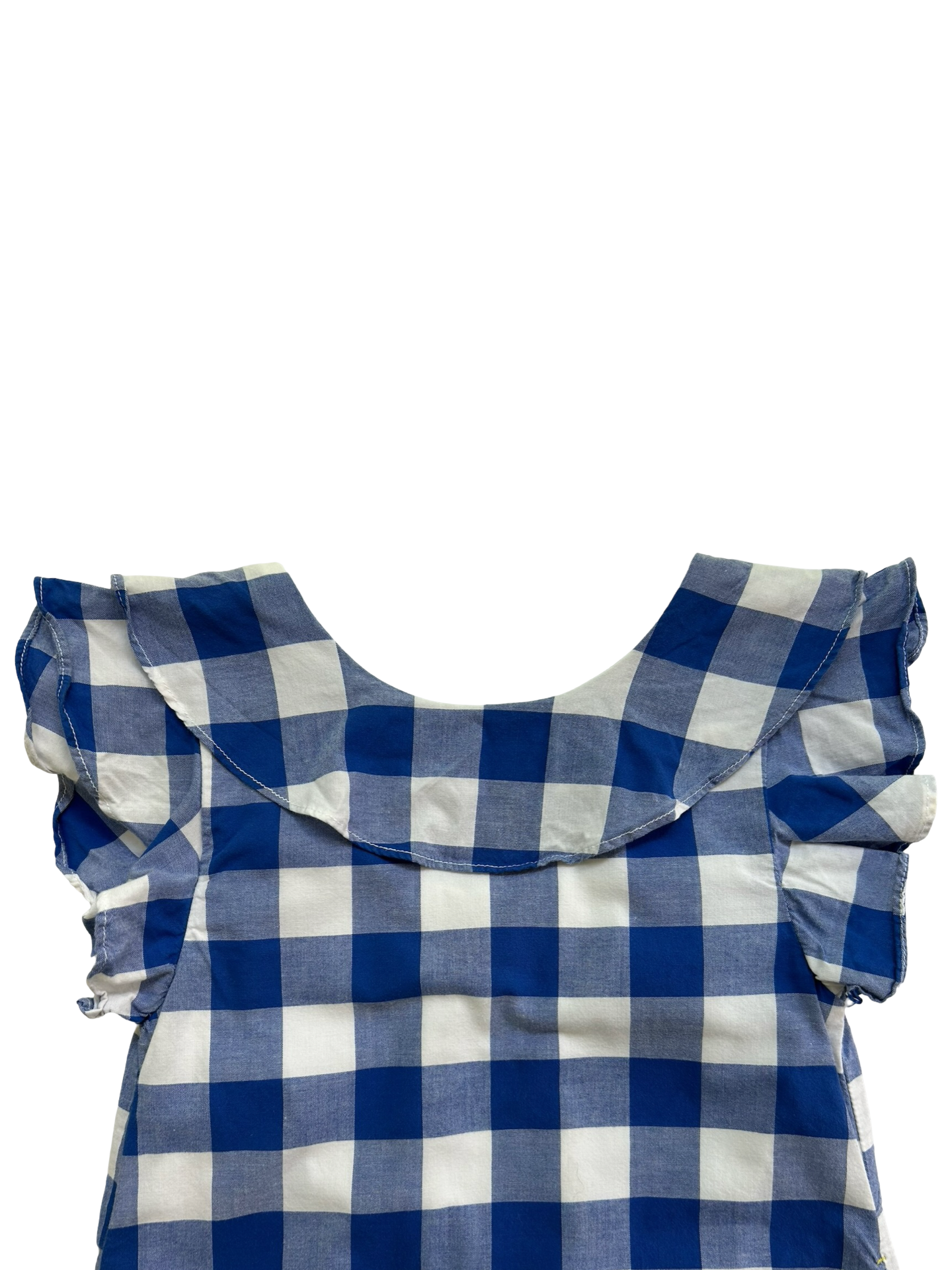 4T Toddlers Girls Carter’s Gingham Flutter Sleeves Dress.