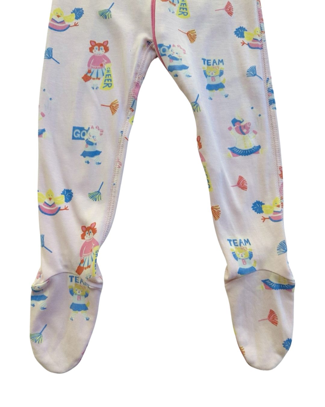 18-24M Baby Girl TBBC Beaufort Bonnet Company Pink Spirit Award Cheer Noelle's Night Nights Zippered PJs