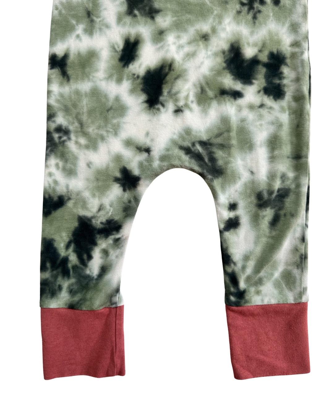 18-24M Baby Boy RAGS to Raches Green Tie Dye Long Sleeve Rompe