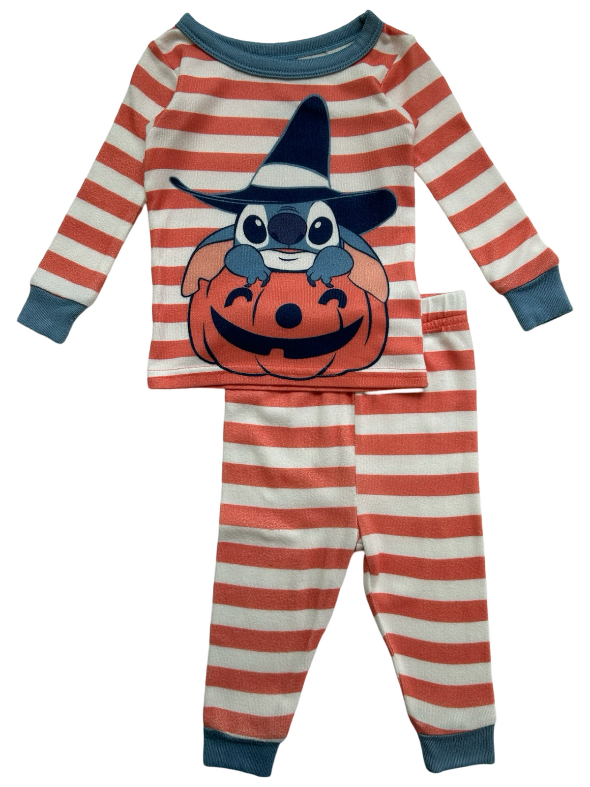12M Baby Boys Disney Halloween Lilo & Stitch Long Sleeve 2 Pieces Set Pjs.