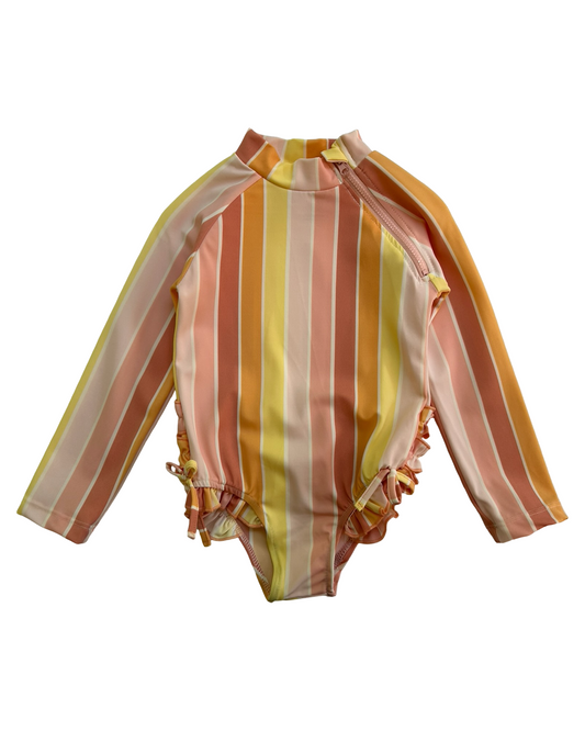 2T Toddler Girls Jessica Simpson Striped Rashguards