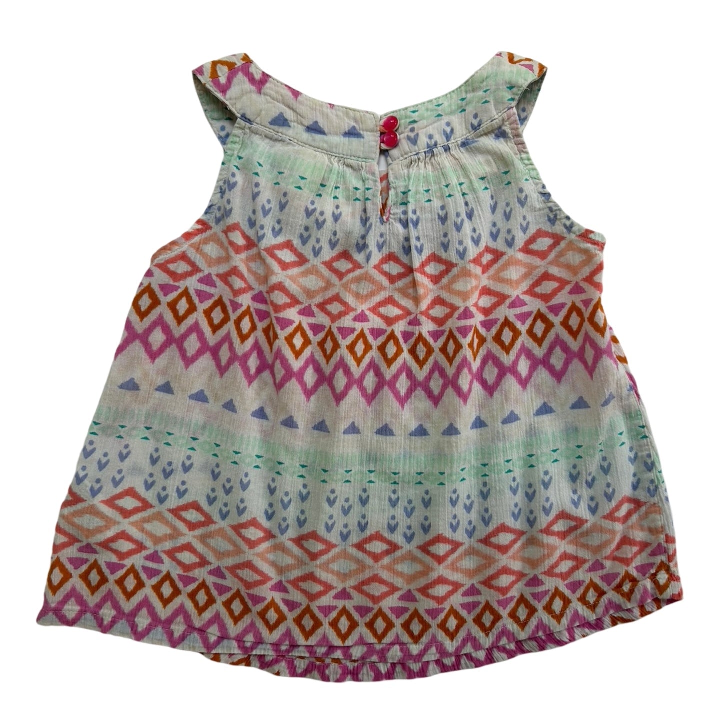 4T-5T Toddler Girls Cherokee Multicolor Sleeveless Tunic.