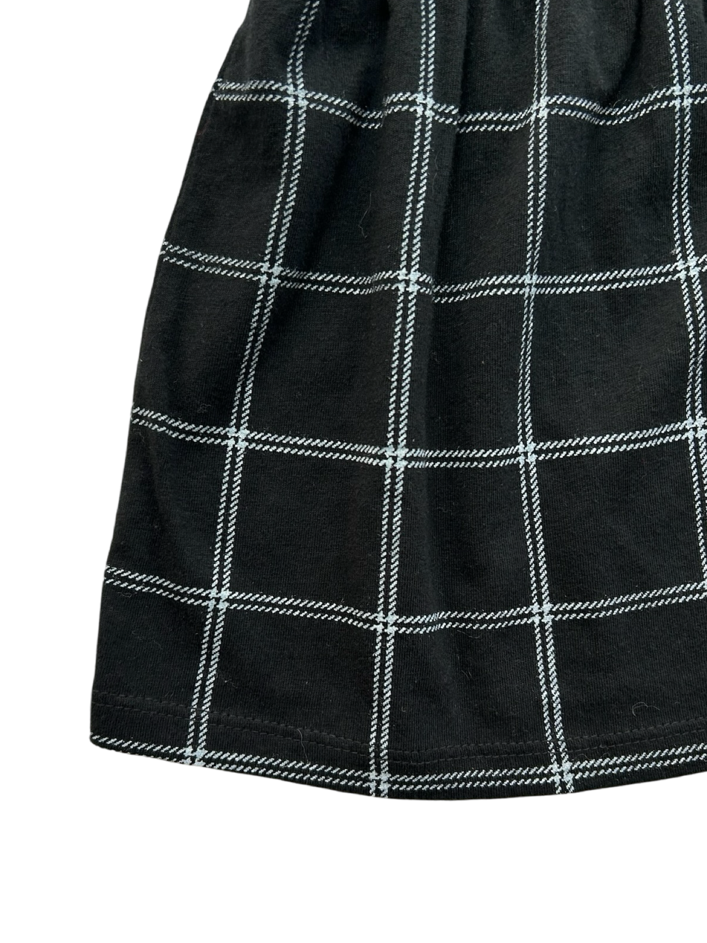 0-3M Baby Girl Old Navy Black Plaid Long Sleeve Dress