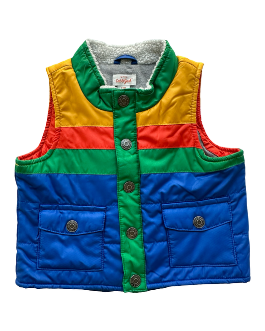 12M Baby Boy Cat & Jack Color-block Vest Hat.