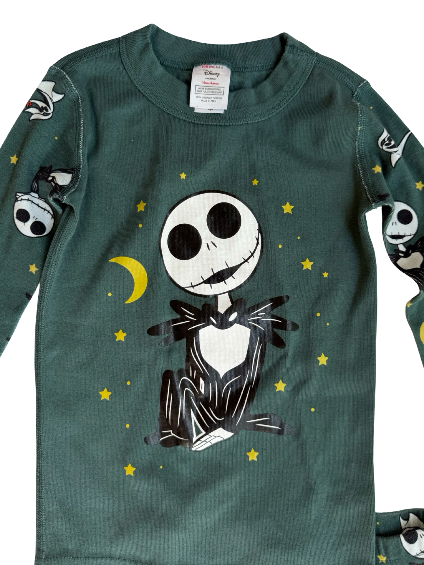 4T Toddler Boy Hanna Andersson Disney Nightmare Before Christmas  Pajamas PJs