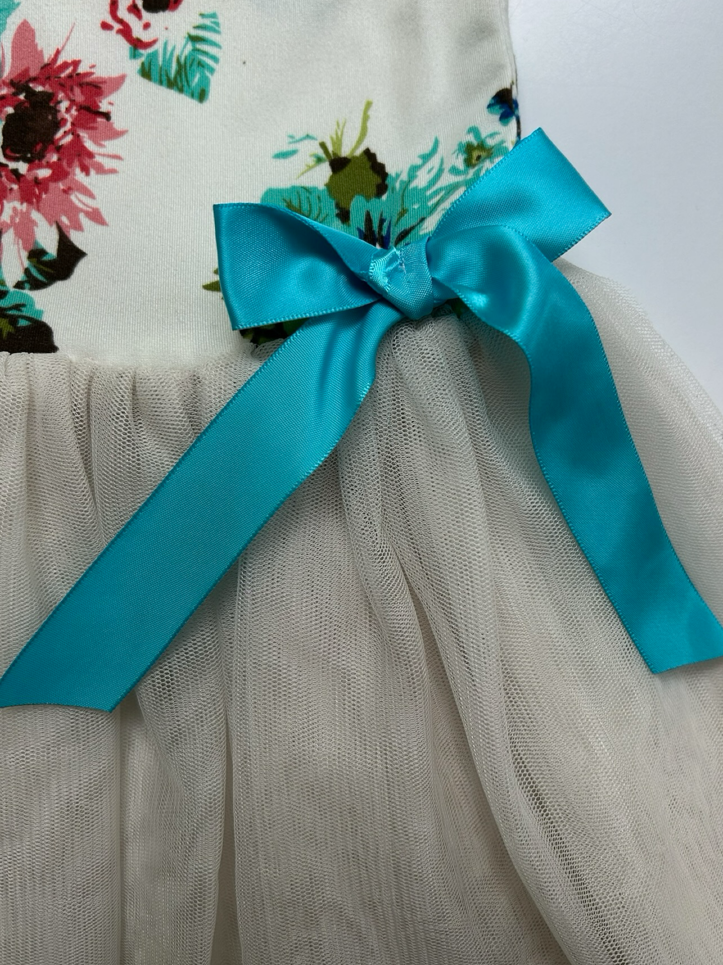 2T Toddler Girls Floral Tutu Dress.