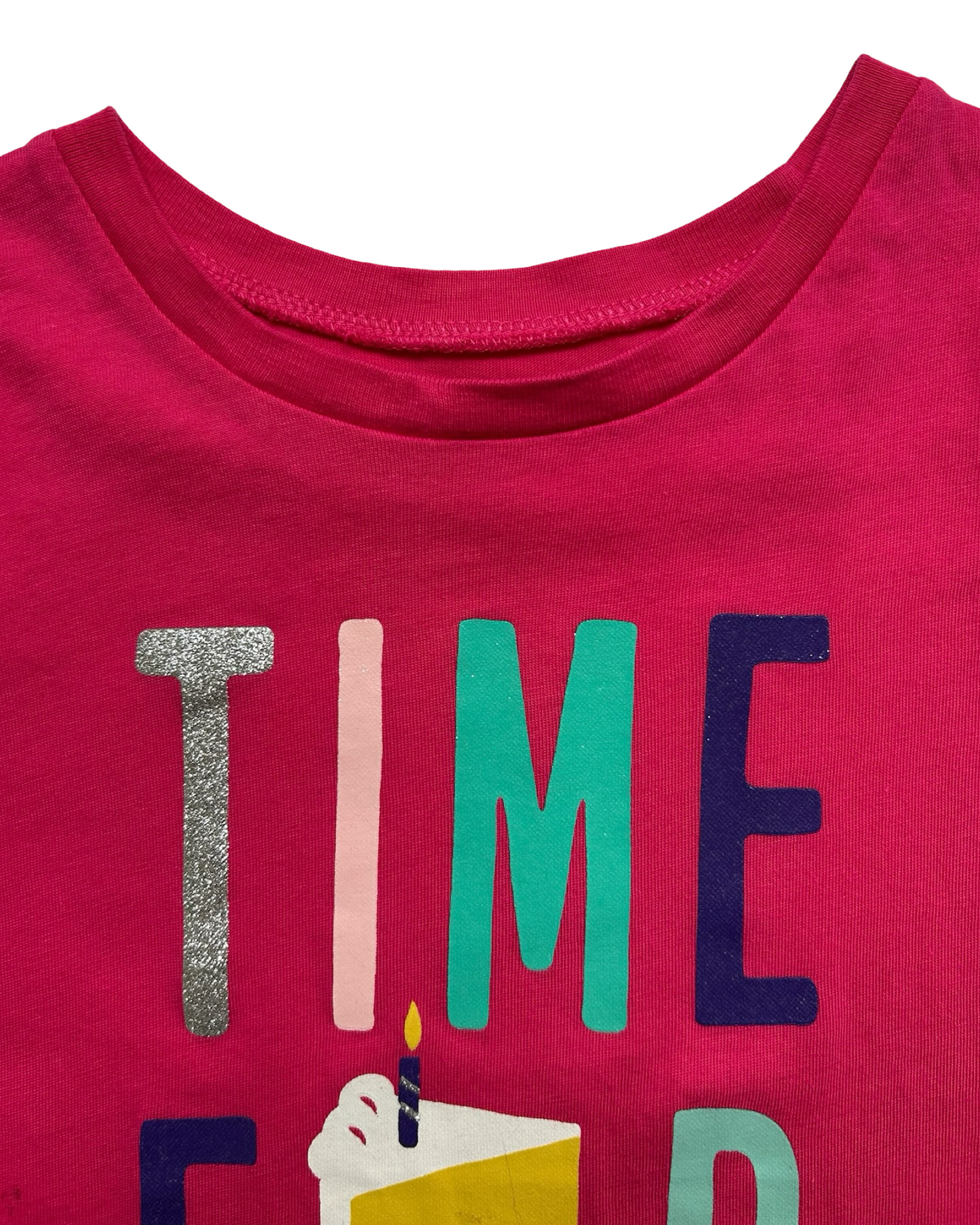 4T Toddlers Girls Carters Time for Cake Birthday Shirt Top