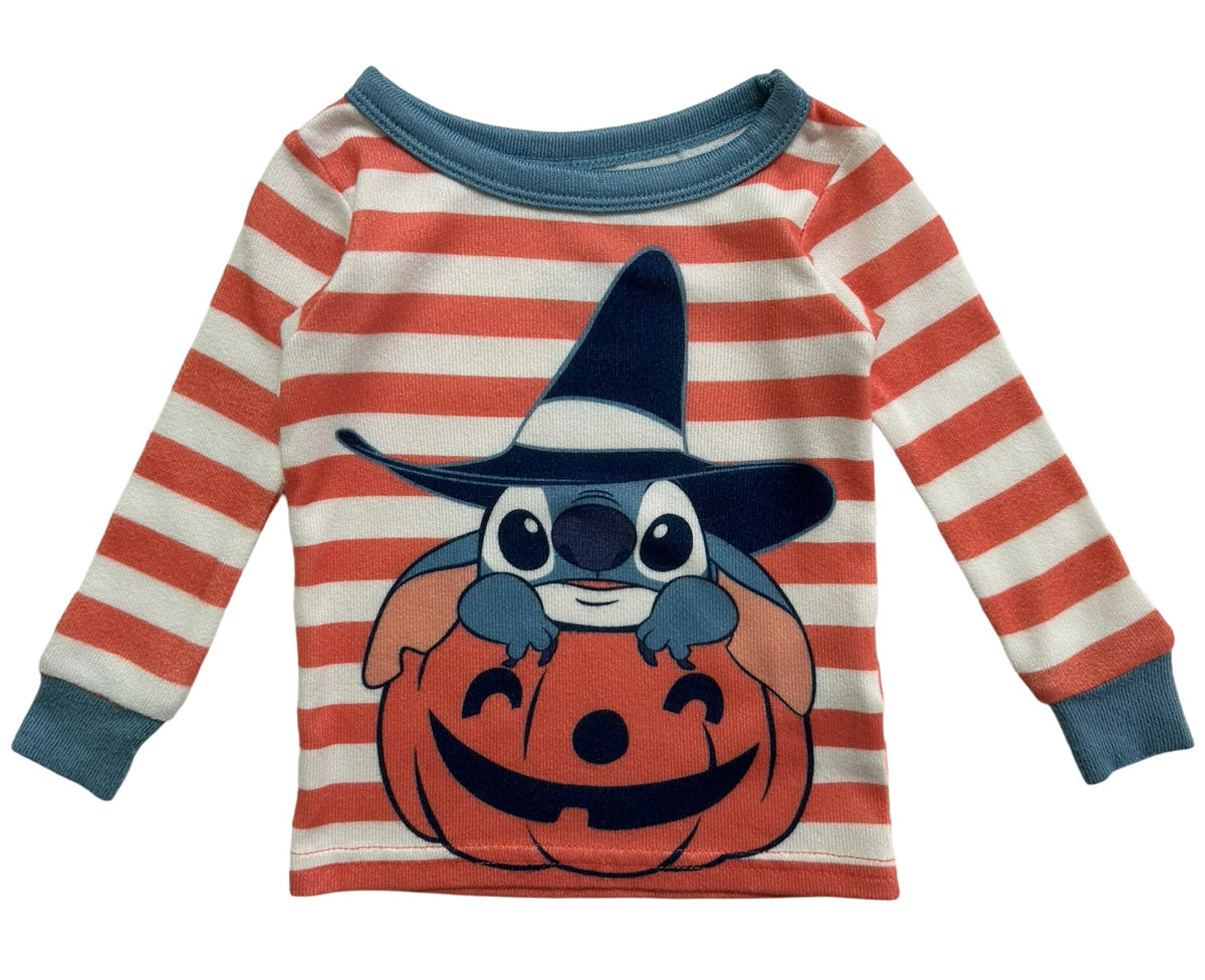 12M Baby Boys Disney Halloween Lilo & Stitch Long Sleeve 2 Pieces Set Pjs.