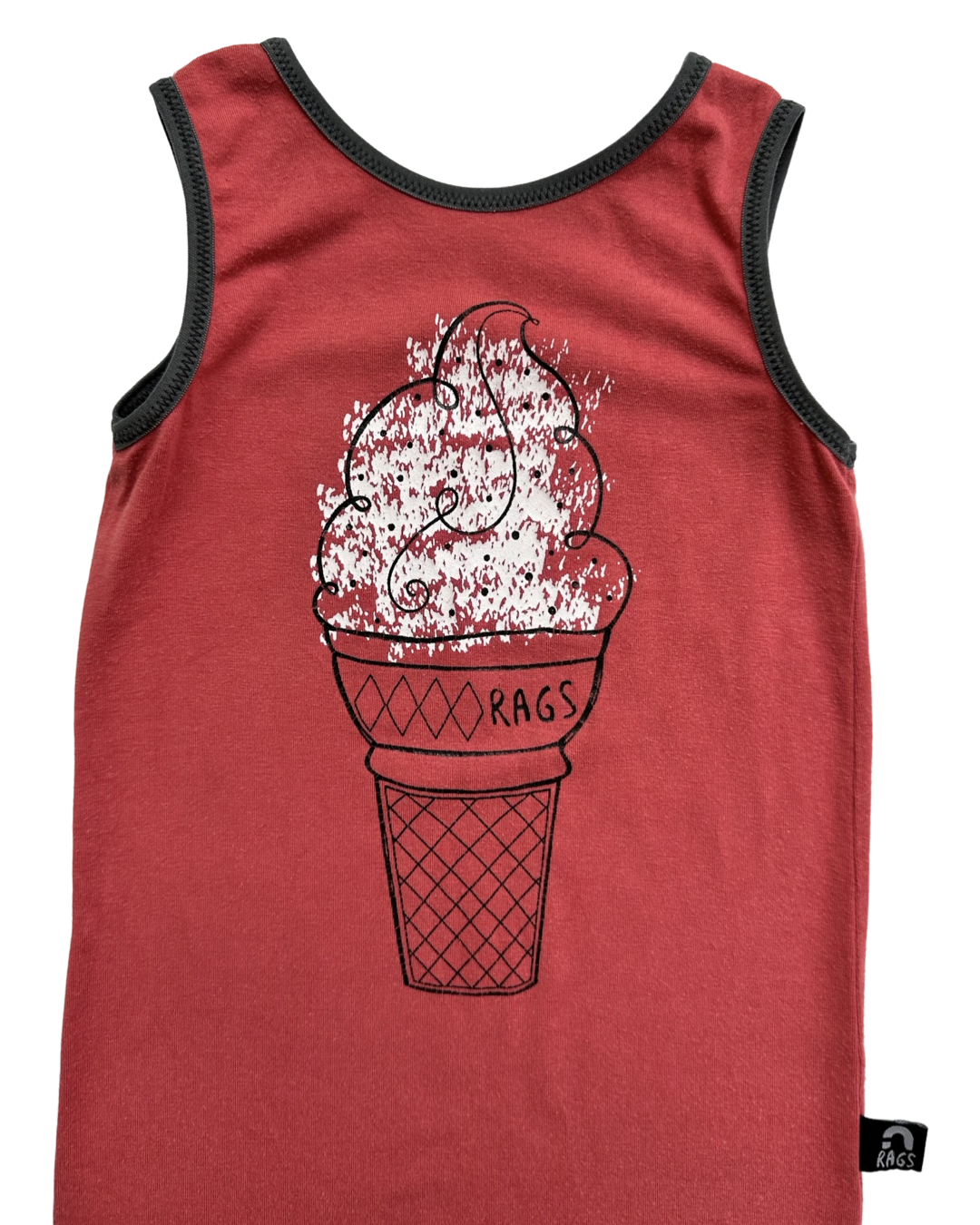 12-18M Baby Boy RAGS to Raches King Cone Tank Shortie Romper