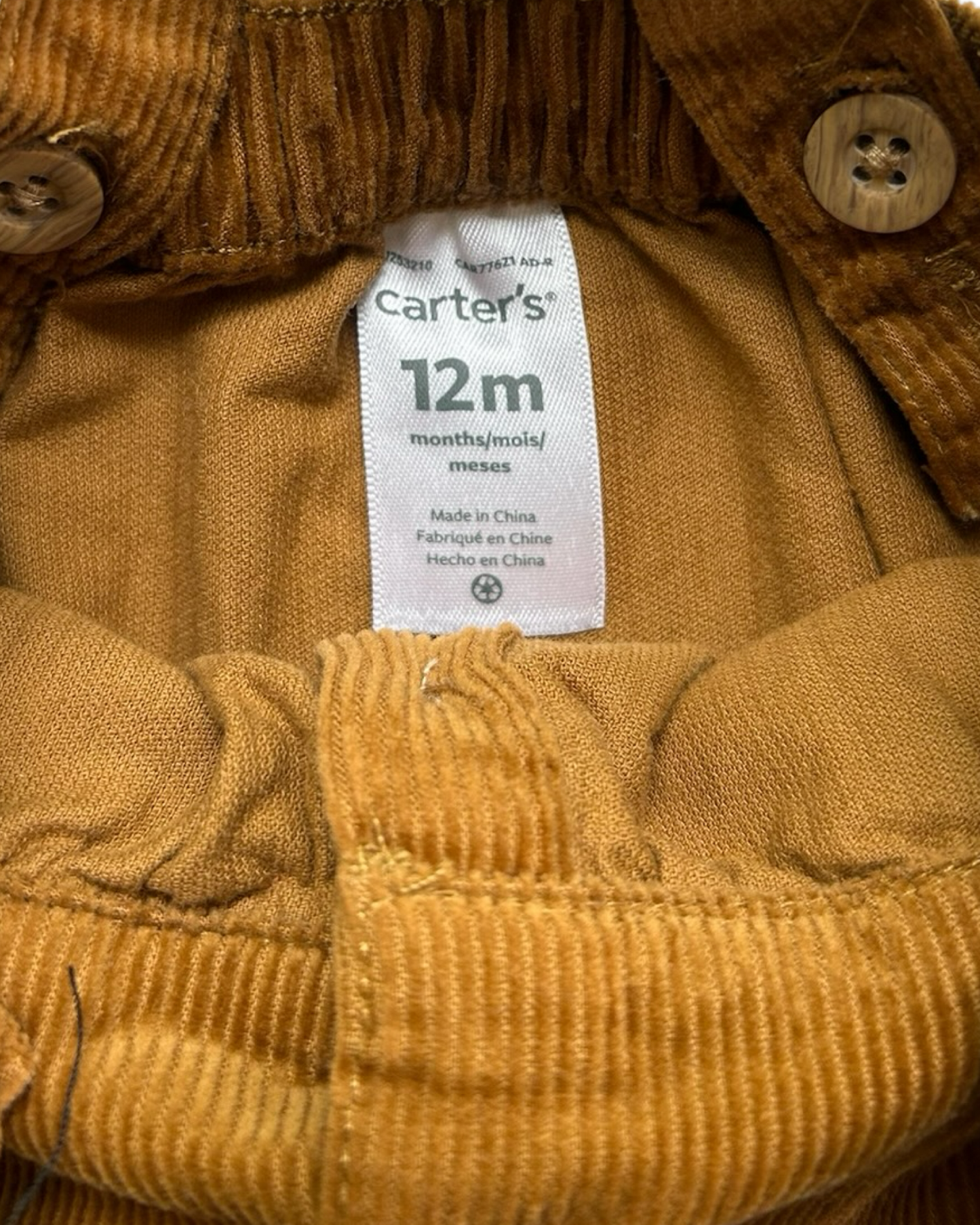 12M Baby Girl Carters Corduroy Jumper Dress
