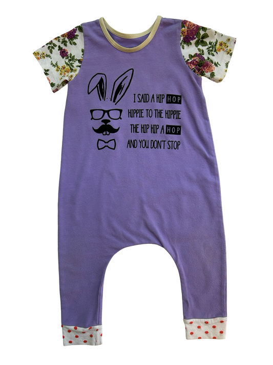 12M Baby Girls Gigi And Max Easter Bodysuit I SAID A HIP HOP, HIPPIE TO THE HIPPIE THE HIP HIP A HOP AND YOU DON’T STOP