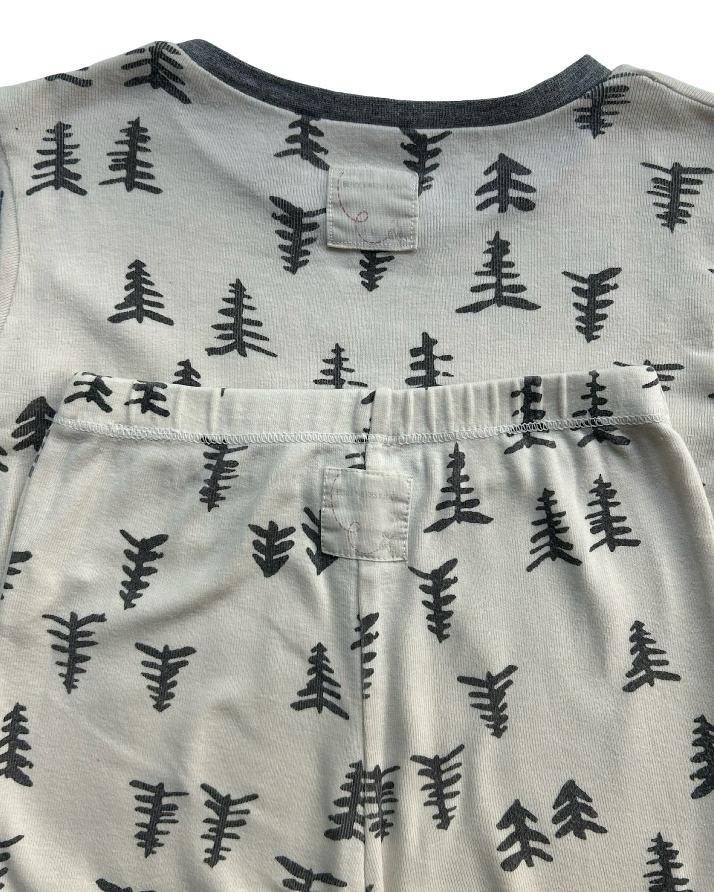 4T Toddler Girls/Boys (UNISEX) Burt’s Bees Kids Trees Organic Cotton 2 Piece Pjs Set