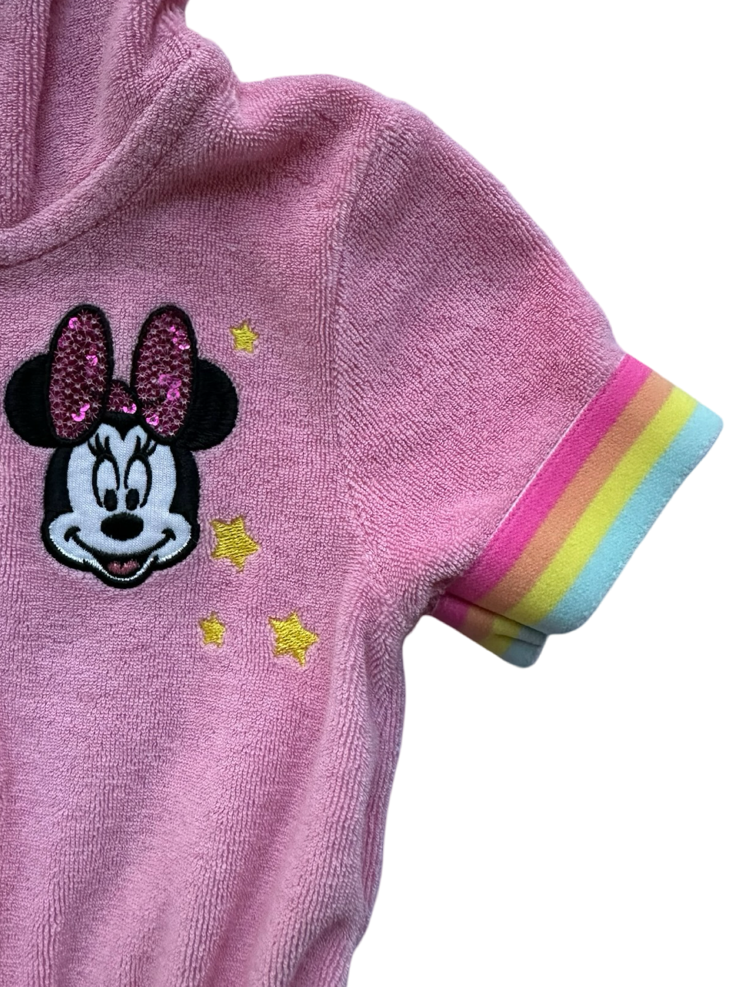 2T Toddler Girls Disney Minnie Mouse Swim Cover Up Romper Hoodie