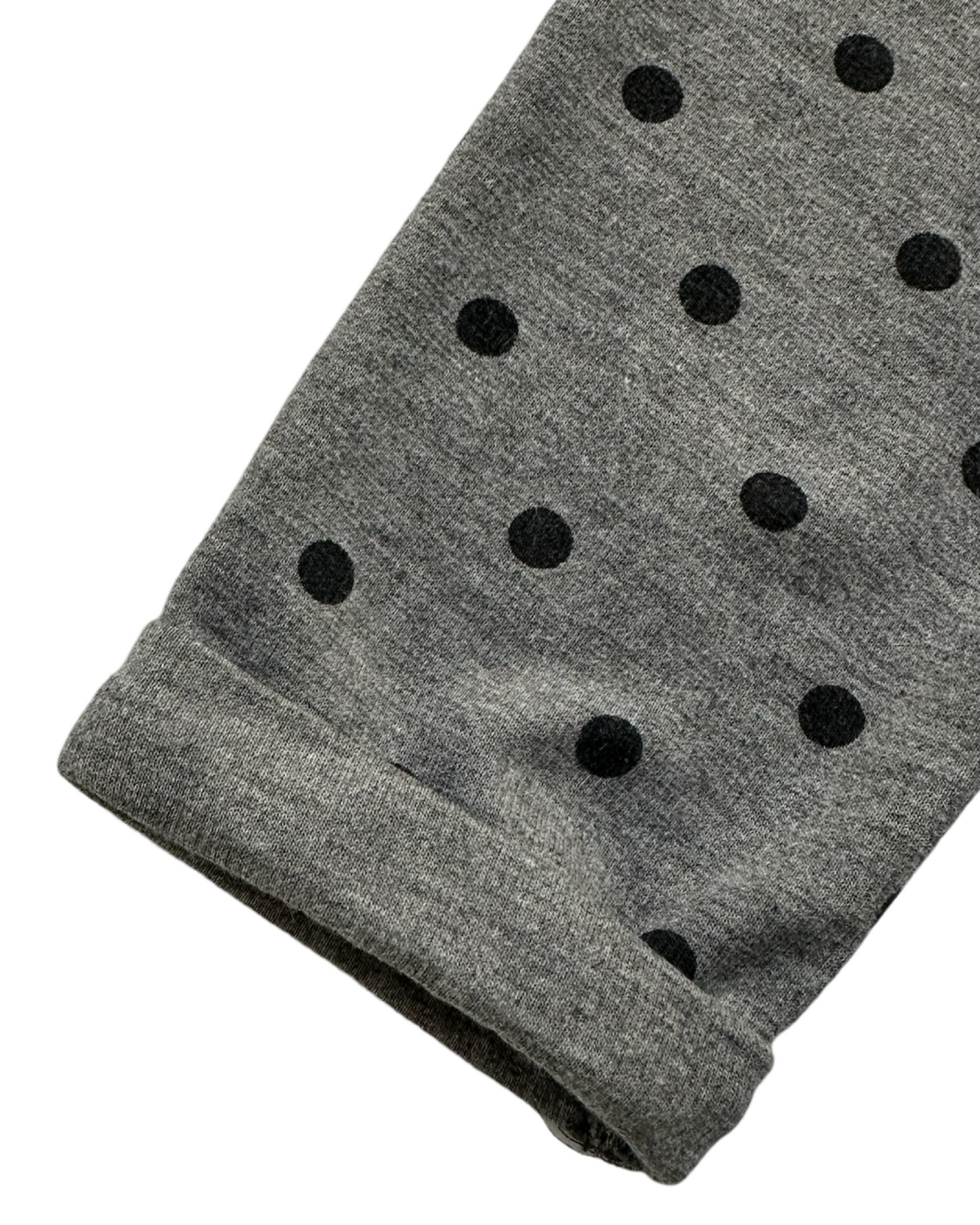 2-4Y Toddler Girl H&M Gray, 3/4 Sleeves With Pockets And Black Polka Dots Dress.