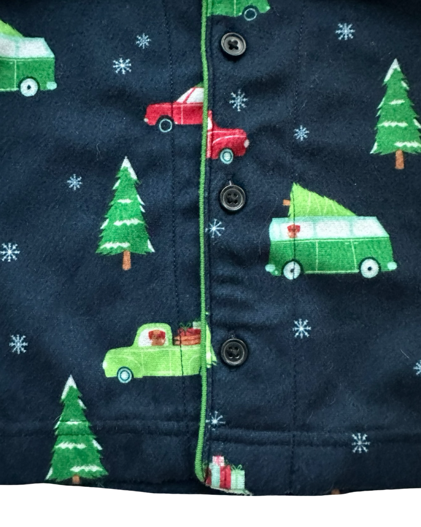 18M Baby Boy Wondershop Flannel Cars 🛻 & Christmas Tree 🎄 Nightwear 2 Pieces Pajama  Set