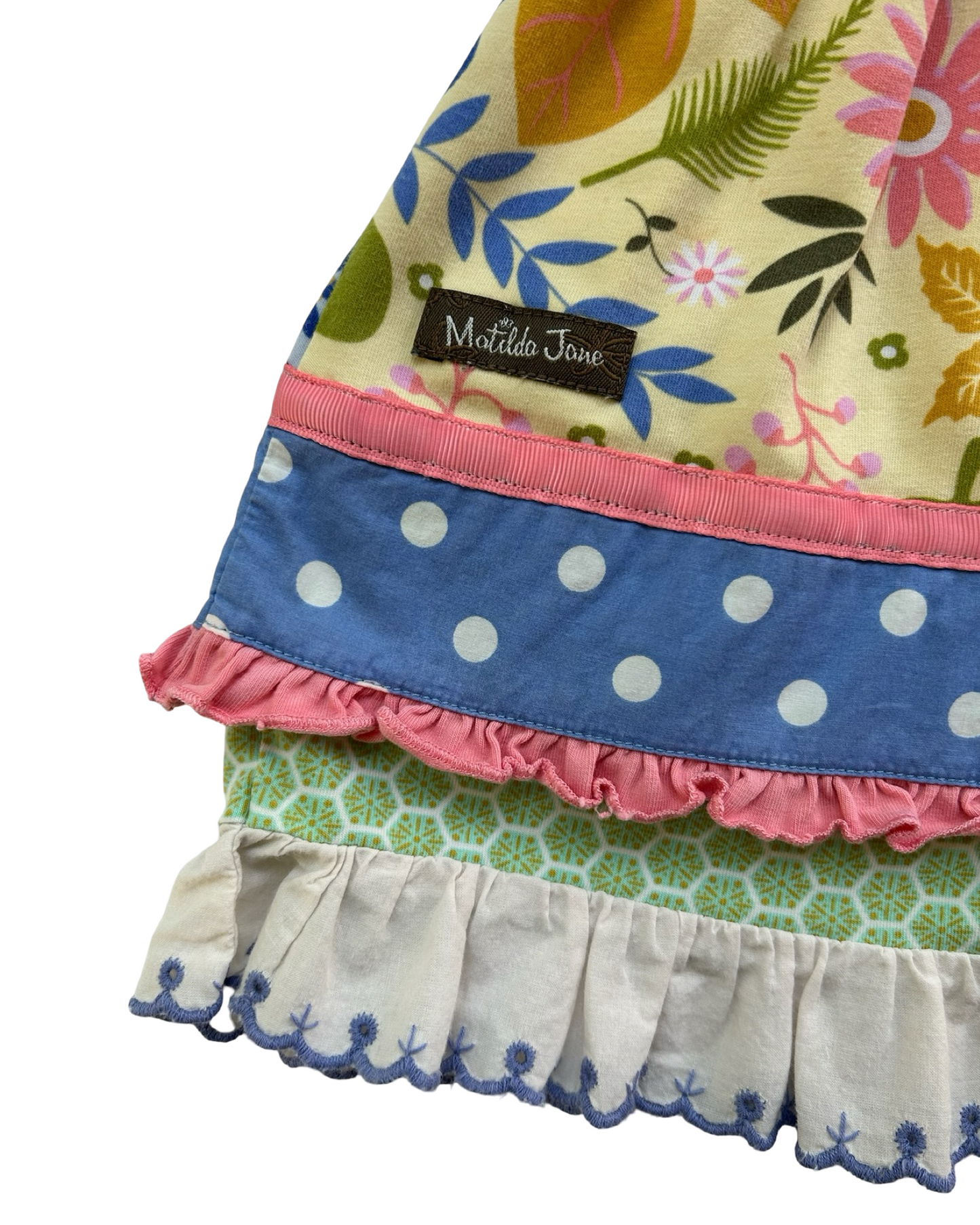 4T Toddlers Girls Matilda Jane May Day Garden Fairy Floral Dress.