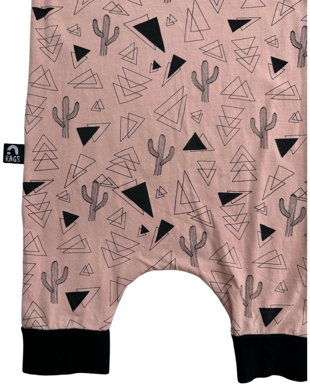 2T Toddler Boy / Girl RAGS to Raches Salmon Pink Cactus Tank Shortie Romper