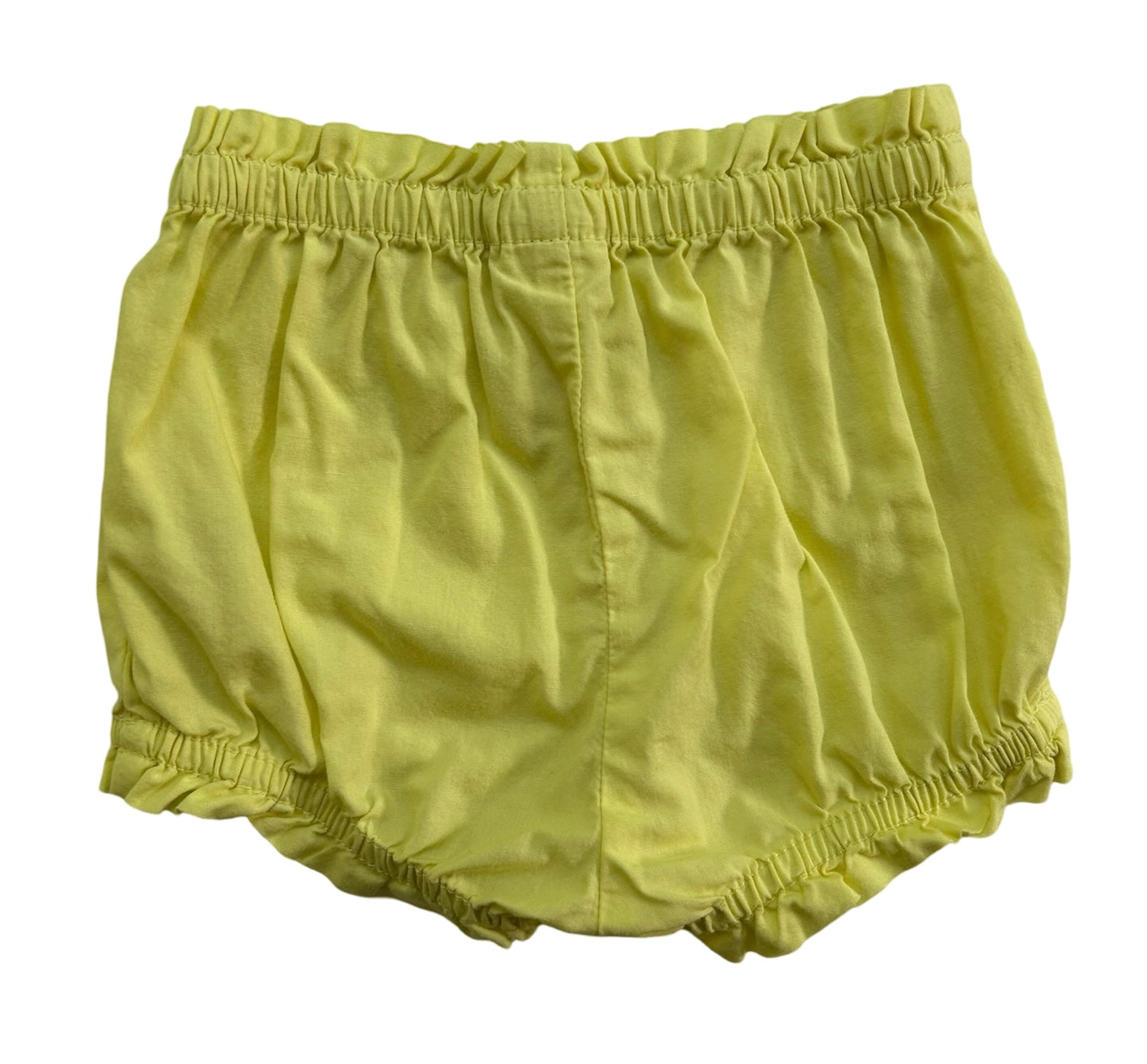0-3M Baby Girl Cat & Jack Yellow Ruffle trim Floral, Eyelet Top & Bottom Set