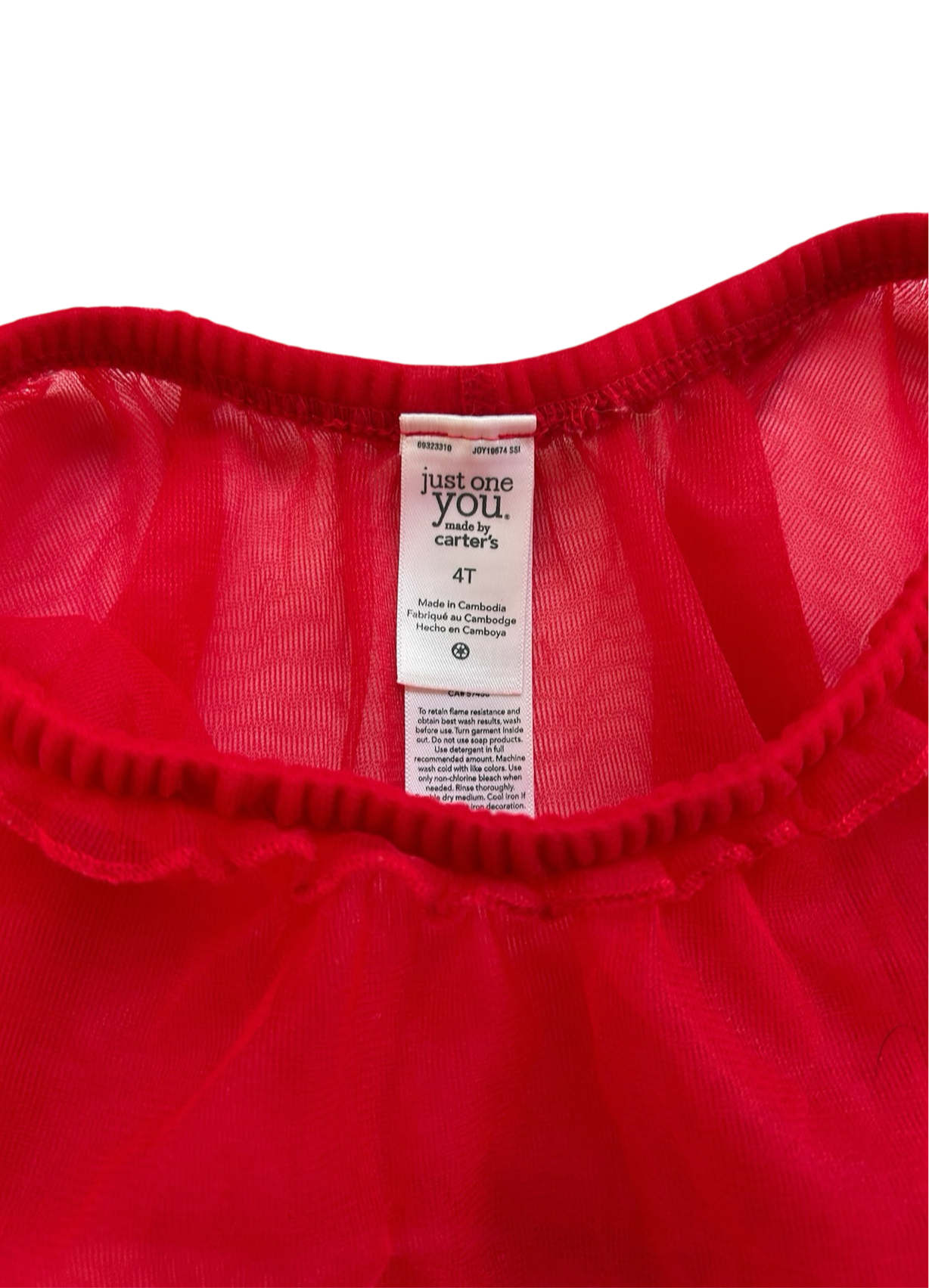 4T Toddler Girls Carter’s Tutu Skirt.