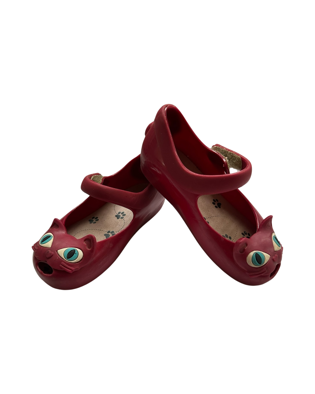9C Toddler Girl Red Cat Mini Melissa Mary Jane Shoes