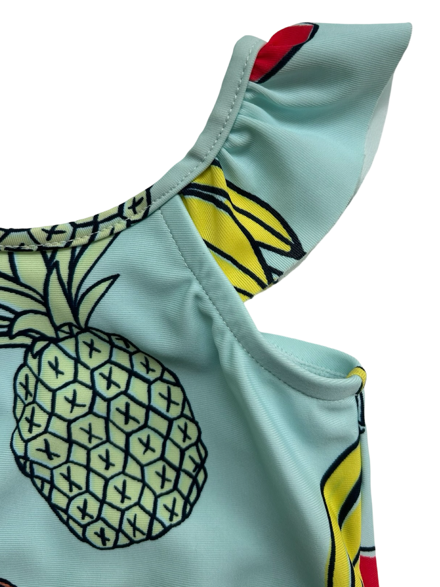 0-6M Baby Girl Baby Gap Fruit 🍍 🍌 🍊 Ruffle Swim Suit