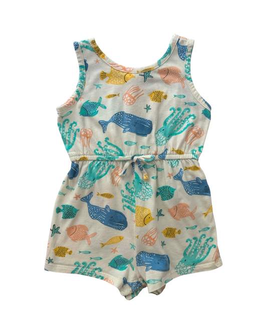 18M-24M Baby Girl Old Navy Sea Life Romper