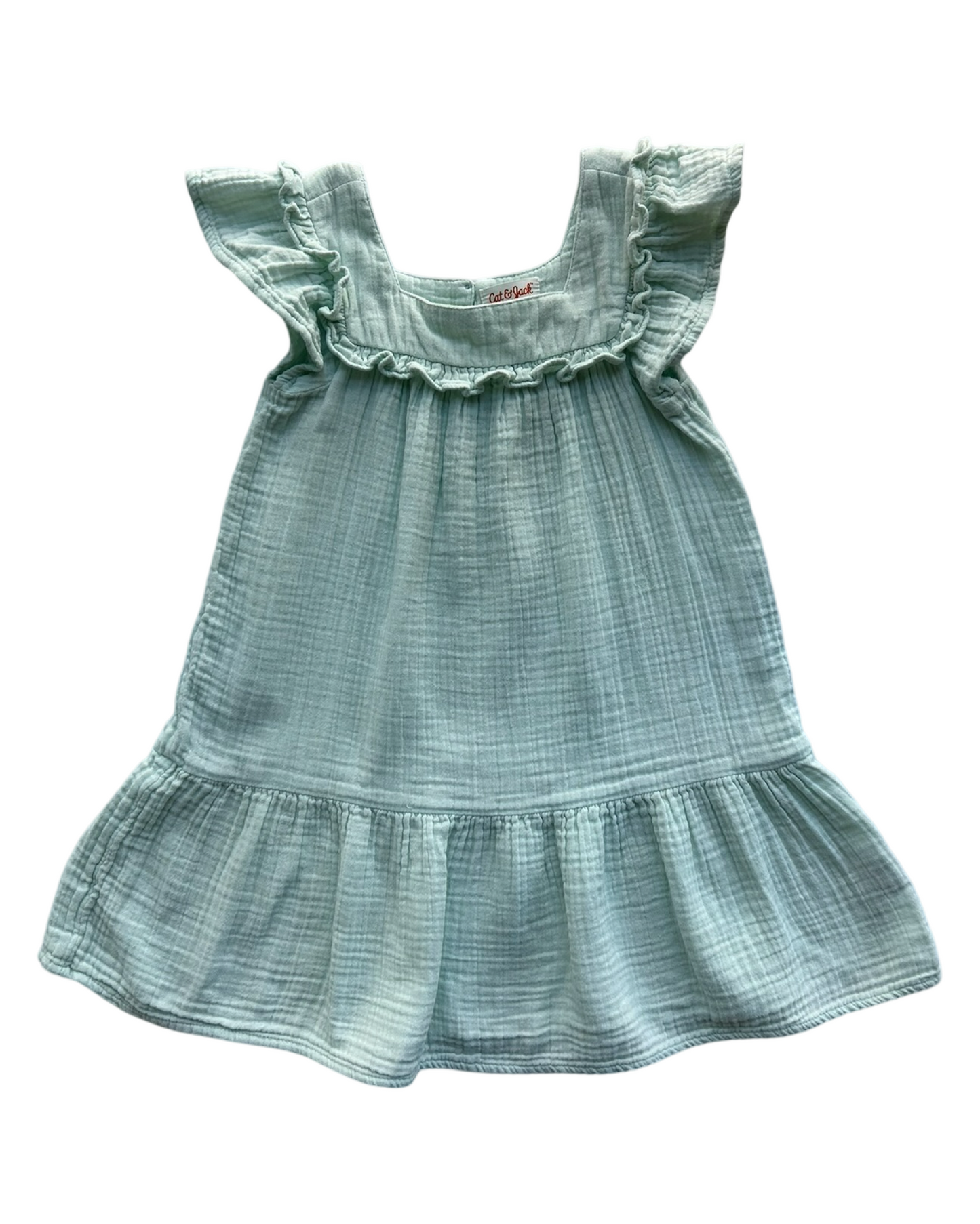 4T Toddler Girl Cat & Jack Flutter Sleeve Muslin Dress