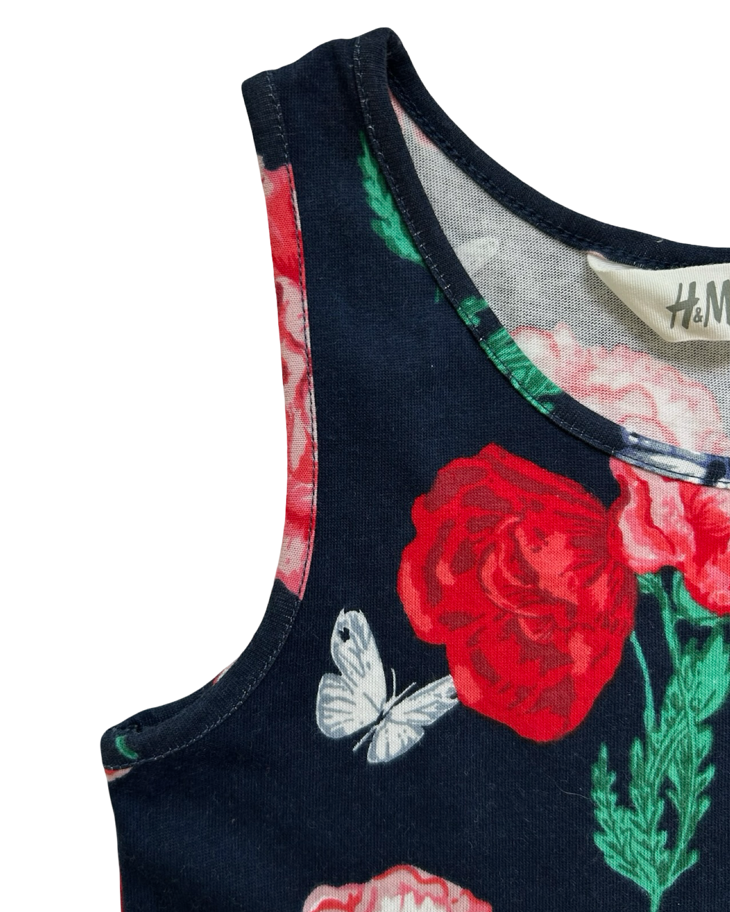 4T-6T Toddlers Girls H&M Floral Sleeveless Dress.
