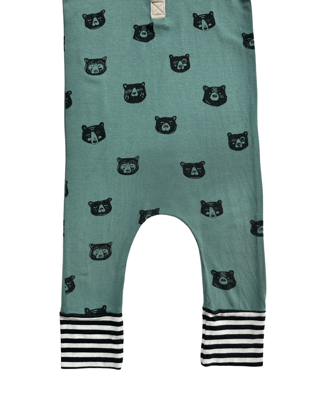 18-24M Baby Boy RAGS to Raches Green Bear Romper
