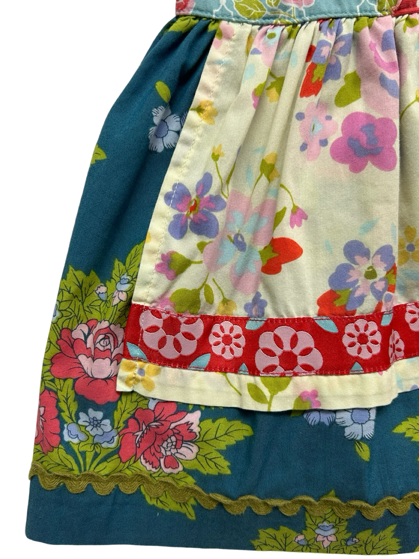 2T Toddler Girl Matilda Jane Sleeveless Floral Apron Dress.