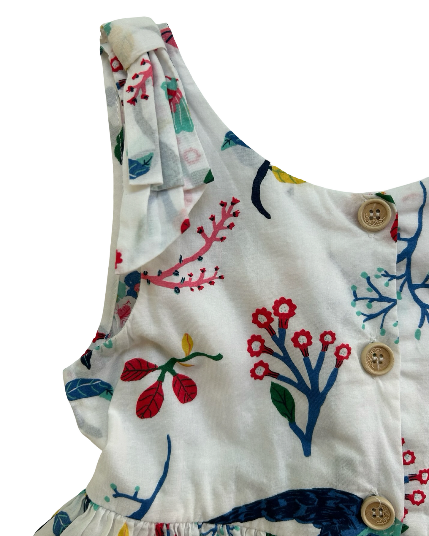 4T Toddler Girls Kids Dream Bold Floral Button Sleeveless Dress