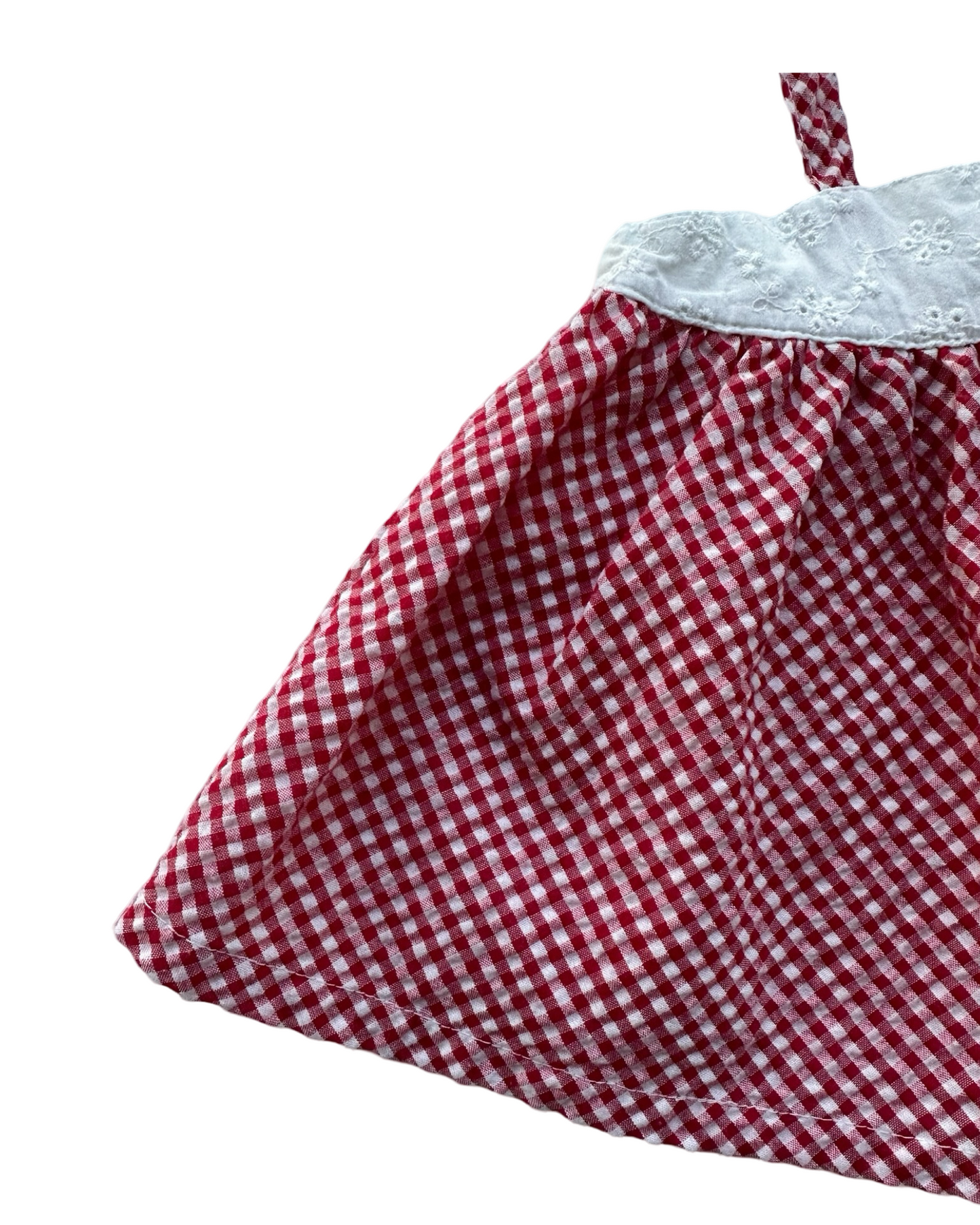 9M Baby Girl Crown & Ivy Red Eyelet Gingham Top Tank