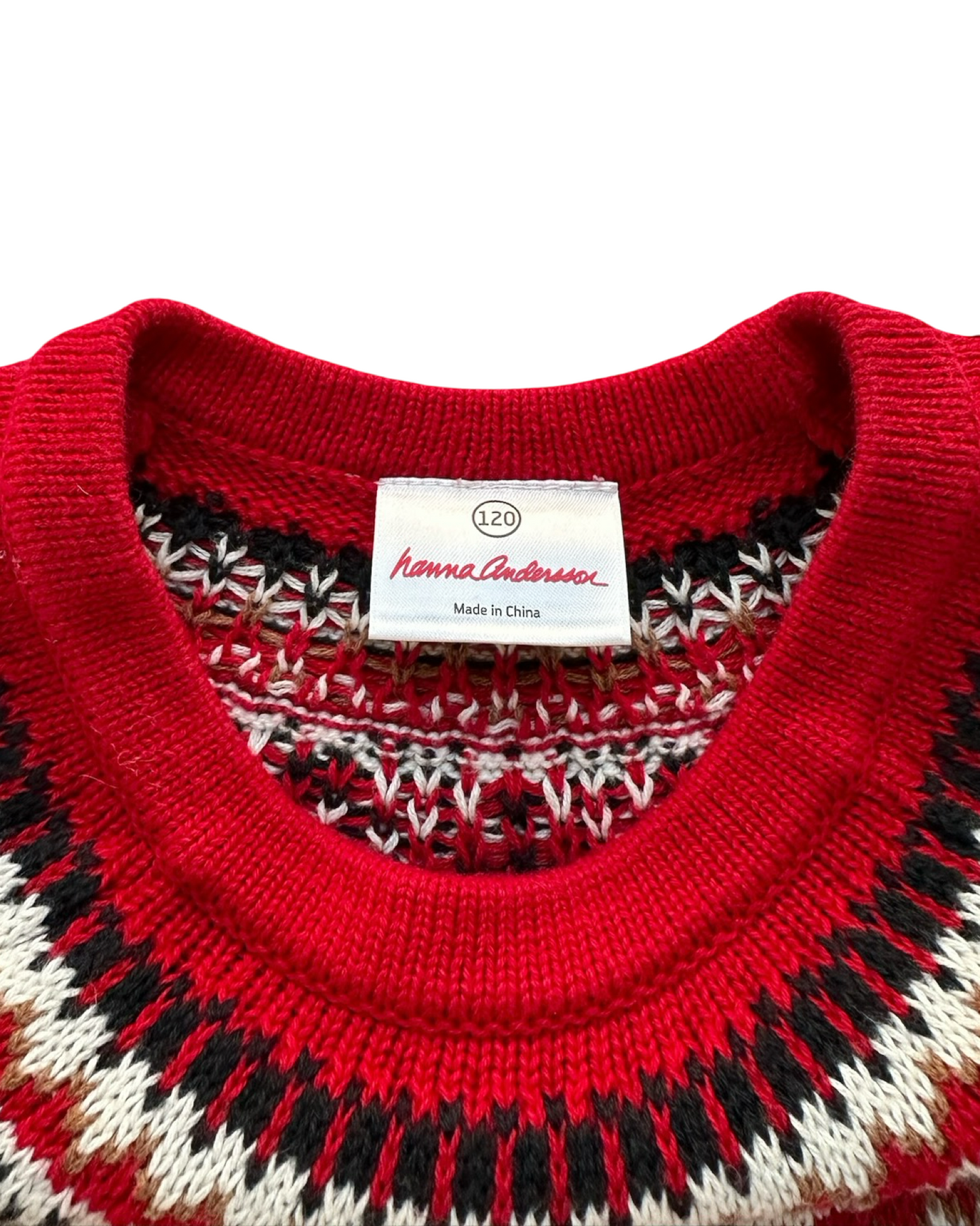 6Y (120 CM) Young Girl Hanna Andersson Christmas Sweater Dress.