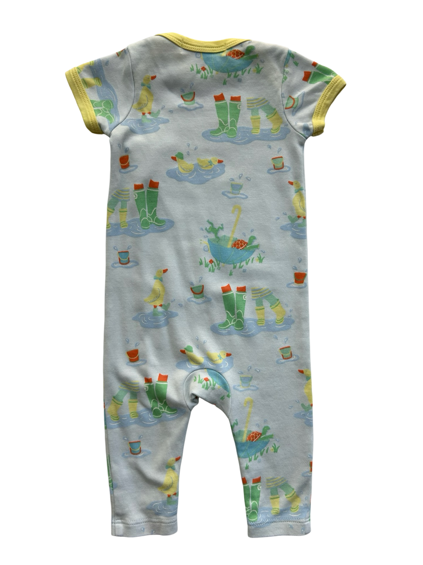 0-3M Baby Boy TBBC The Beaufort Bonnet Company "Play In the Puddles" Pima Cotton Onesie Romper