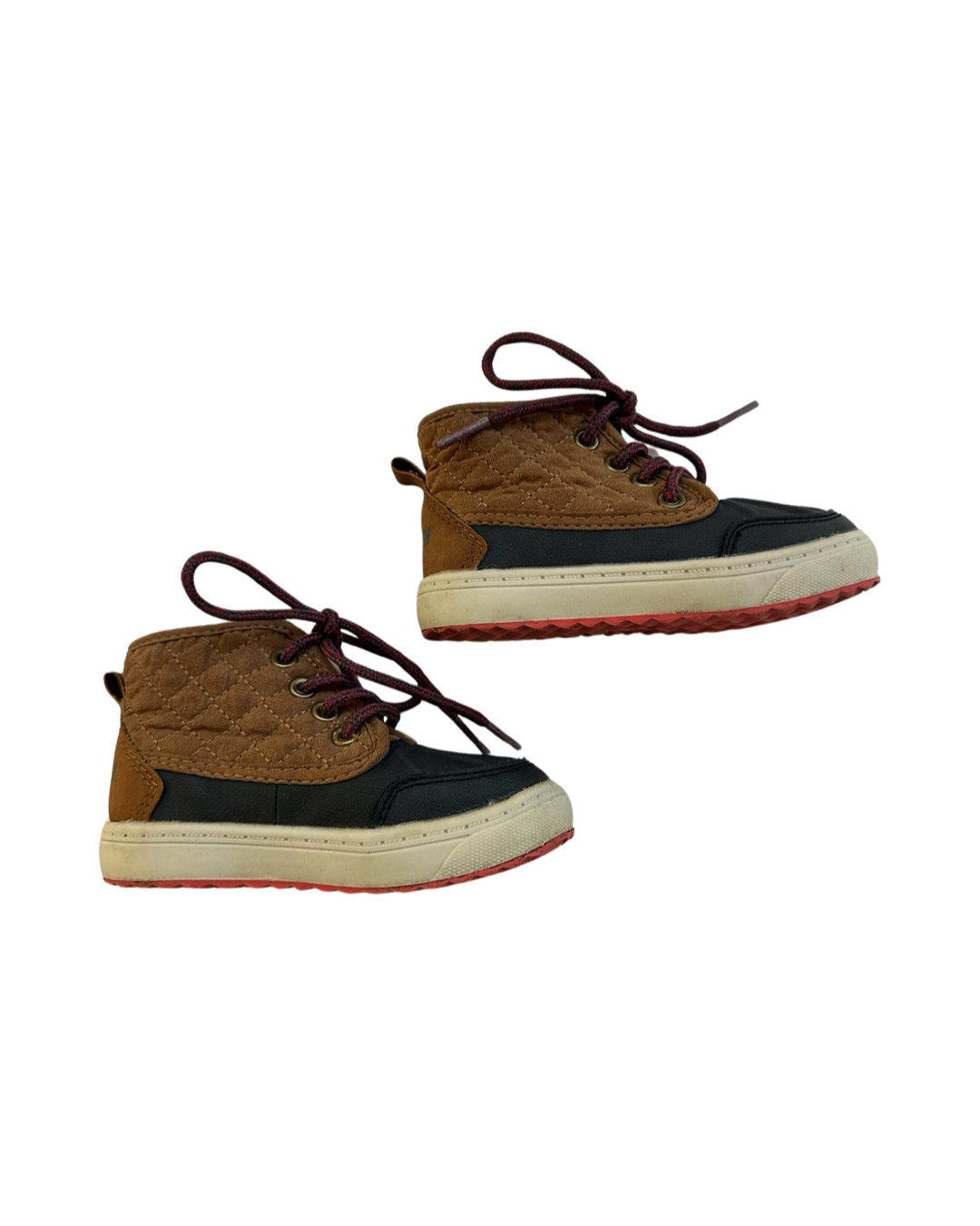 6C Toddler Boy OshKosh B'Gosh Navy / Brown Duck Boots