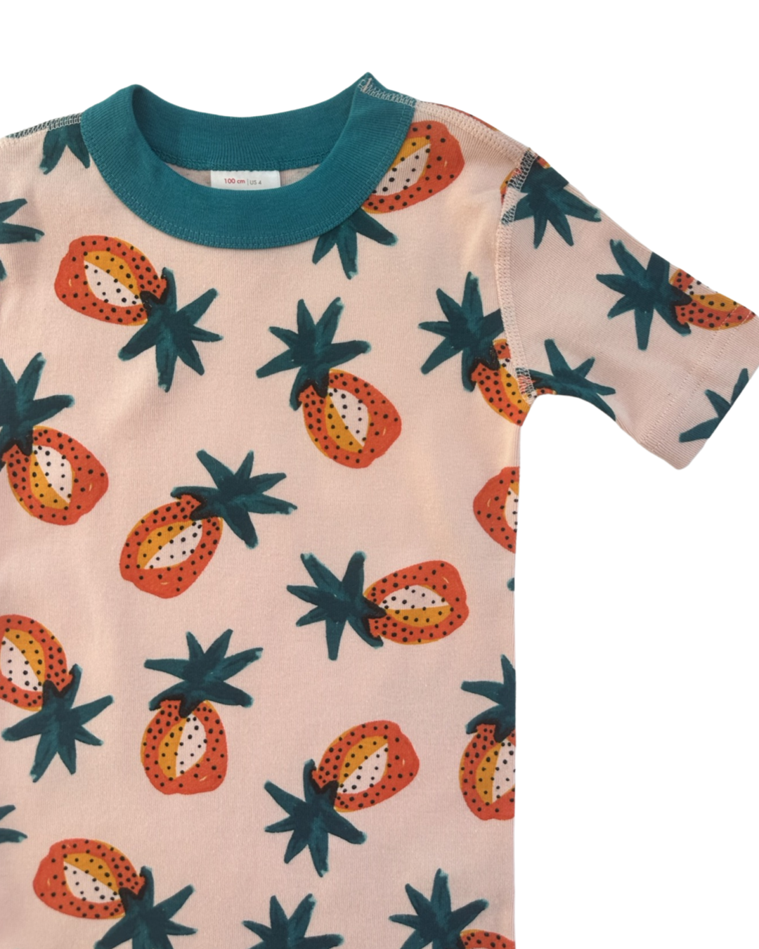 4T Toddler Girl Hanna Andersson Pineapple PJs